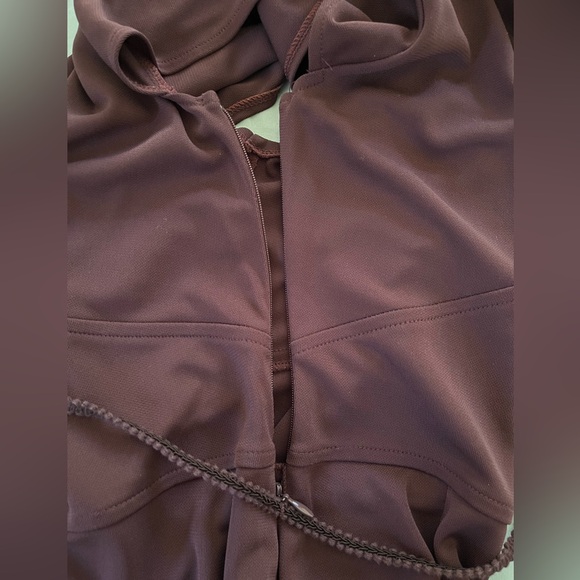 Vintage Ann Taylor Loft 50s Style Maroon Fit n Flare Dress Size 6 - Picture 6 of 8